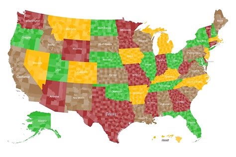 United States Map of Counties